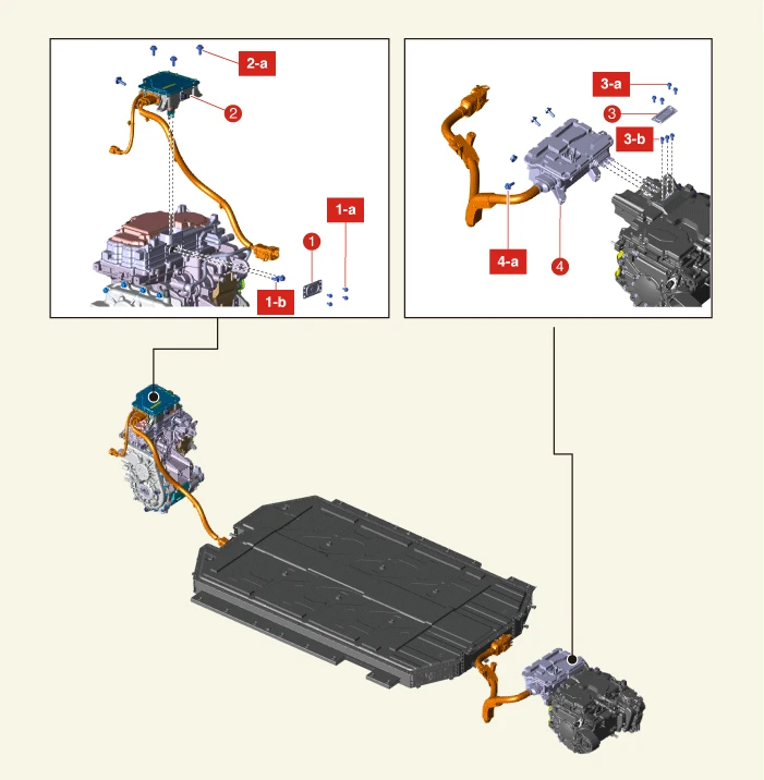Kia EV6. Front High Voltage Junction Box