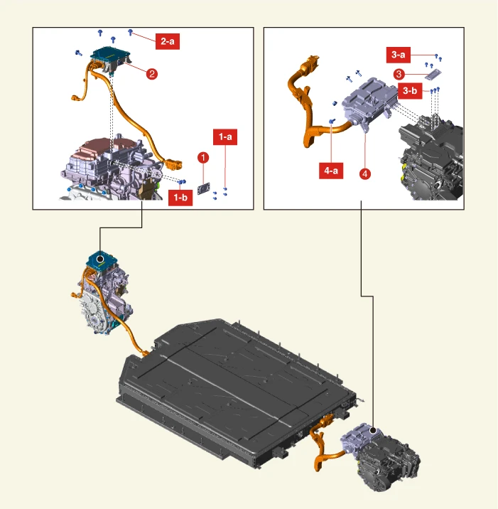 Kia EV6. Rear High Voltage Junction Box